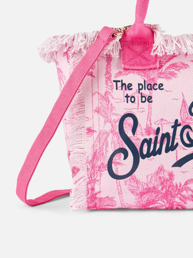 Mc2 Saint Barth Borsa Colette In Tela Di Cotone Toile De Jouy