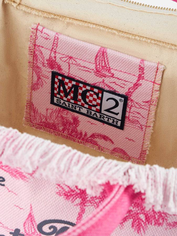 Mc2 Saint Barth Borsa Colette In Tela Di Cotone Toile De Jouy