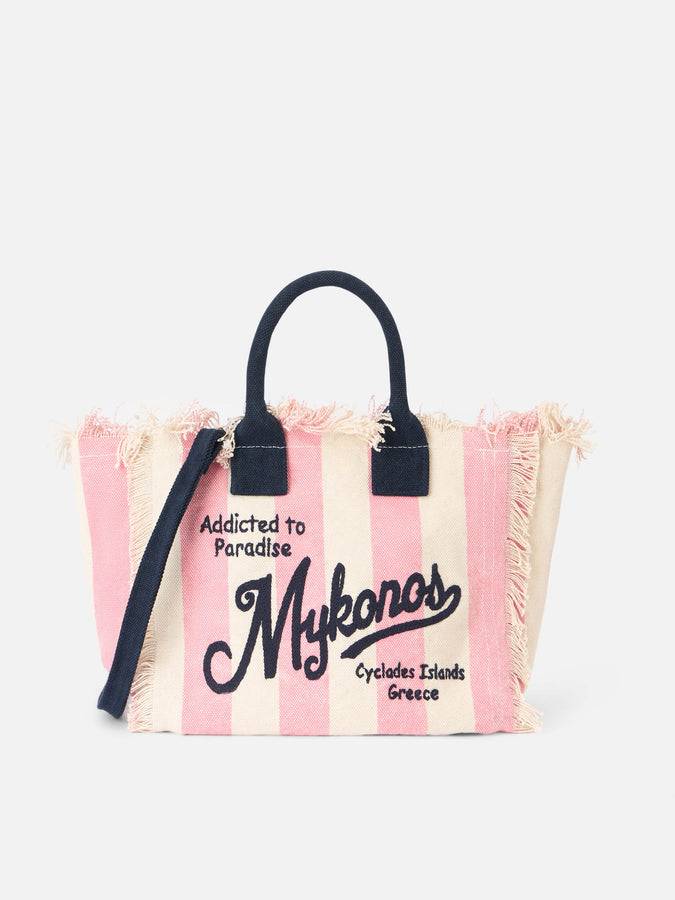 Mc2 Saint Barth Borsa Colette Mykonos in tela di cotone a righe