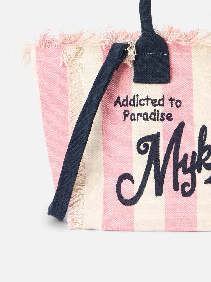 Mc2 Saint Barth Borsa Colette Mykonos In Tela Di Cotone A Righe