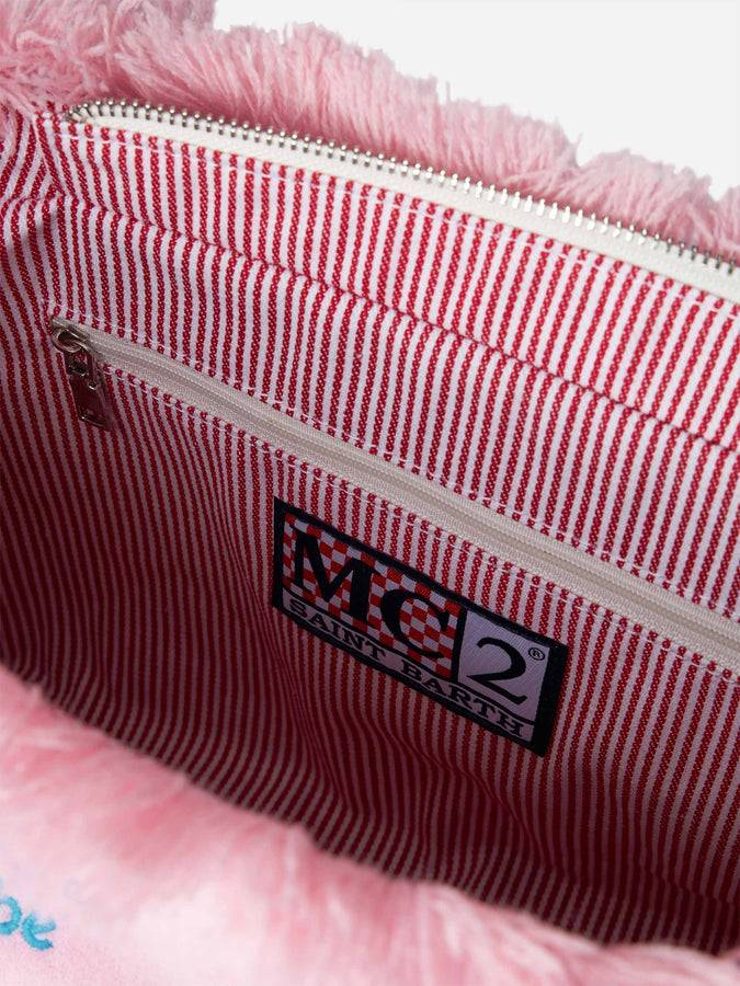 Mc2 Saint Barth Borsa Colette Sponge Rosa In Spugna