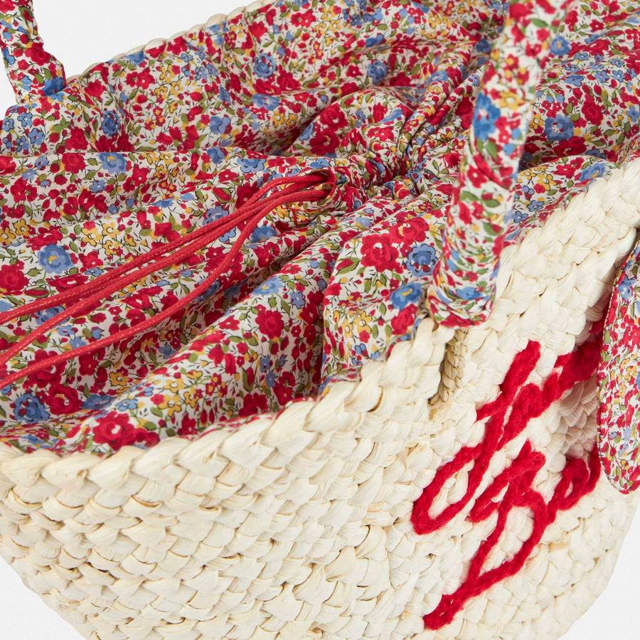 Mc2 Saint Barth Borsa Da Donna Piccola In Paglia Con Ricamo