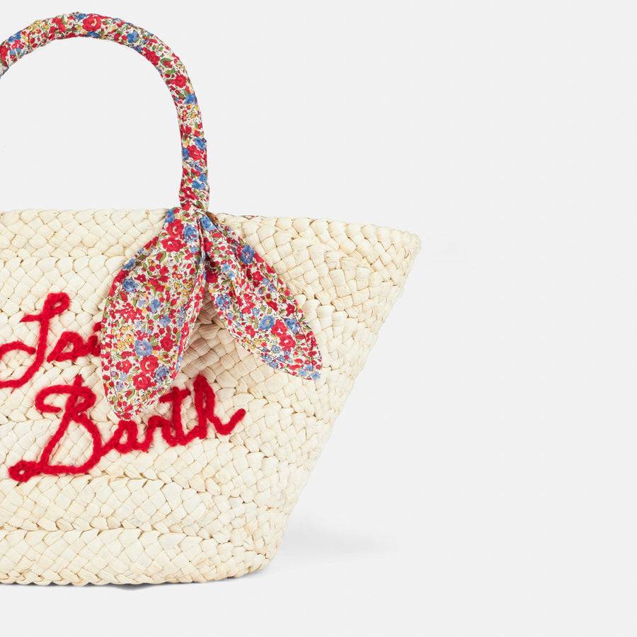 Mc2 Saint Barth Borsa Da Donna Piccola In Paglia Con Ricamo