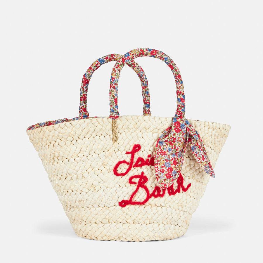 Mc2 Saint Barth Borsa Da Donna Piccola In Paglia Con Ricamo