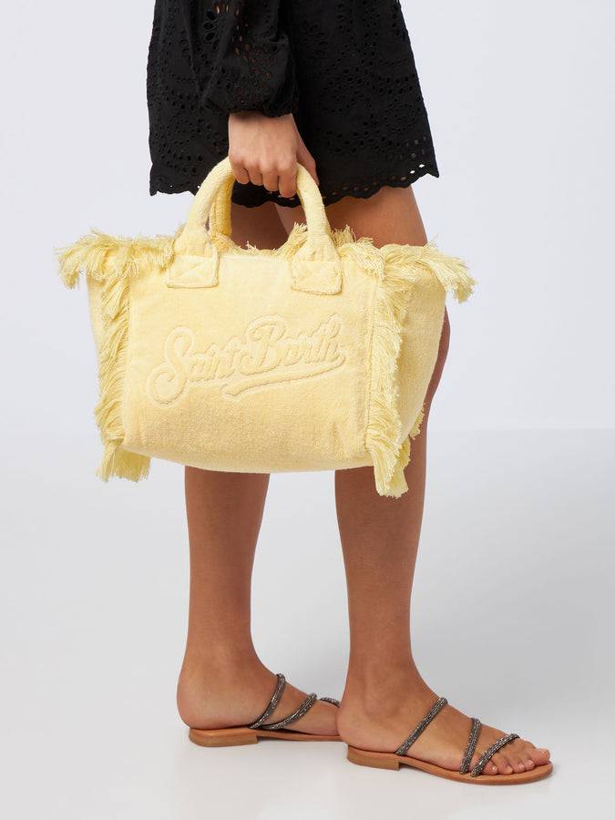 Mc2 Saint Barth Borsa Gialla Colette Terry Goffrata