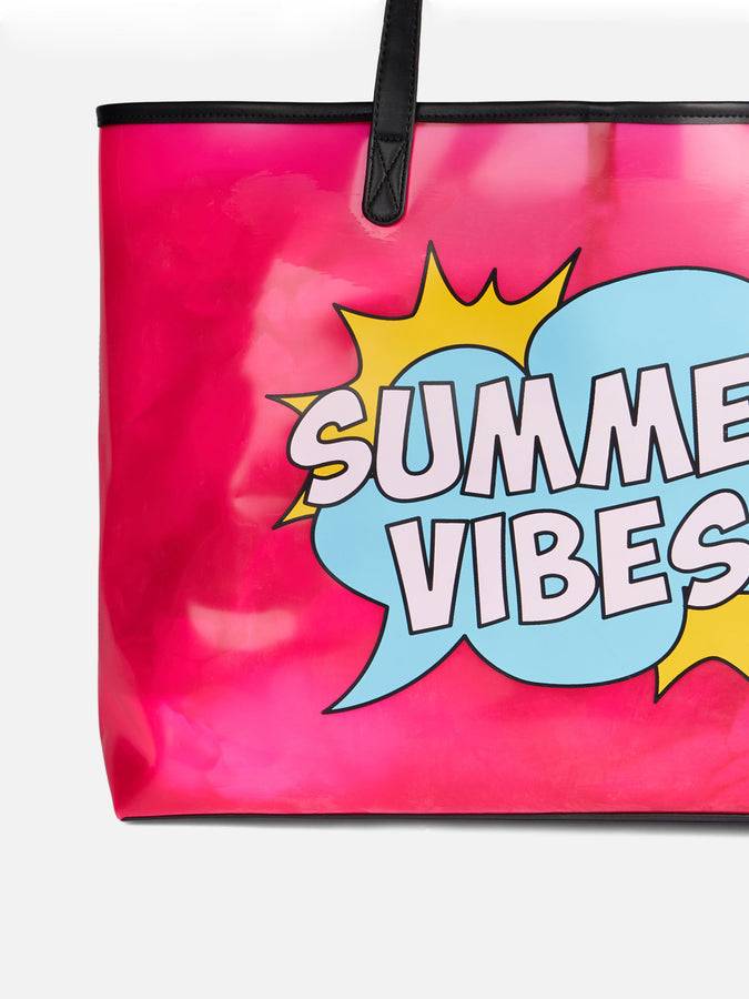 Mc2 Saint Barth Borsa In Pvc Trasparente Summer Vibes