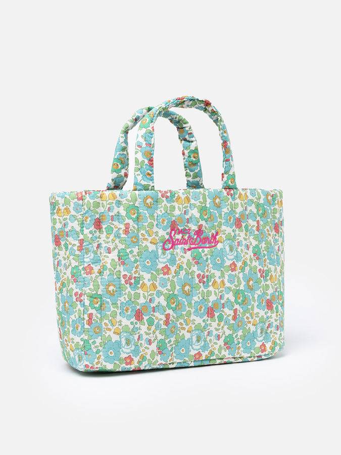 Mc2 Saint Barth Borsa Media Soft Tote Trapuntata Betsy | REALIZZATO CON TESSUTO LIBERTY