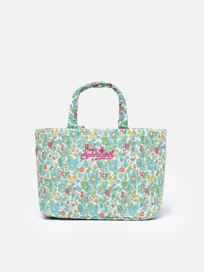 Mc2 Saint Barth Borsa media Soft Tote trapuntata Betsy | REALIZZATO CON TESSUTO LIBERTY