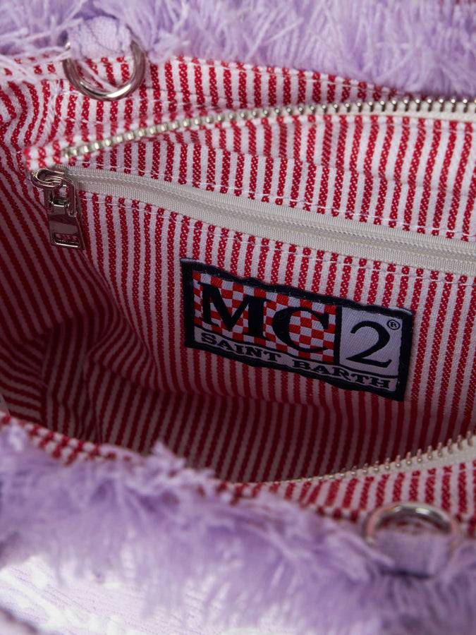 Mc2 Saint Barth Borsa Mini Vanity In Spugna Riccia Goffrata