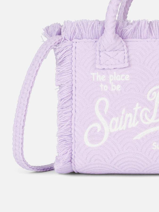 Mc2 Saint Barth Borsa Mini Vanity In Spugna Riccia Goffrata