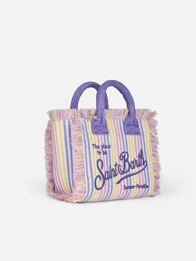 Mc2 Saint Barth Borsa Mini Vanity In Spugna Rigata Goffrata