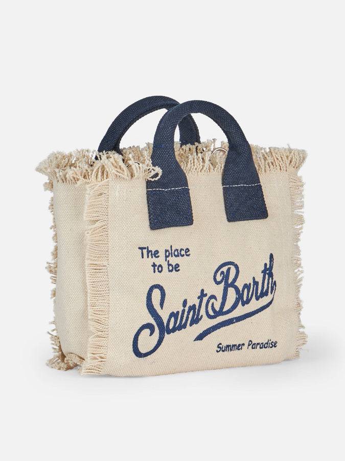 Mc2 Saint Barth Borsa Mini Vanity In Tela Di Cotone Naturale