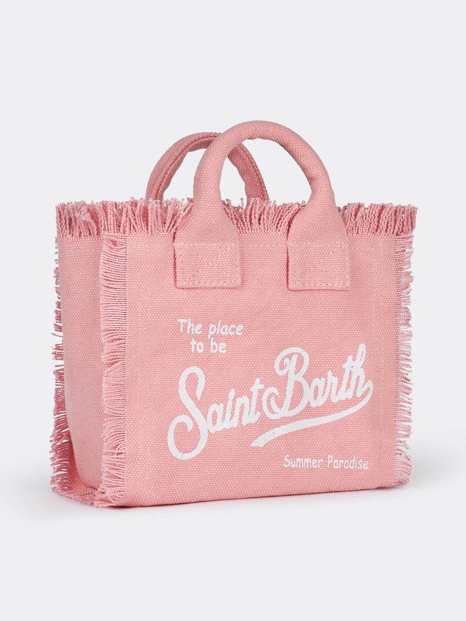 Mc2 Saint Barth Borsa Mini Vanity In Tela Di Cotone Rosa