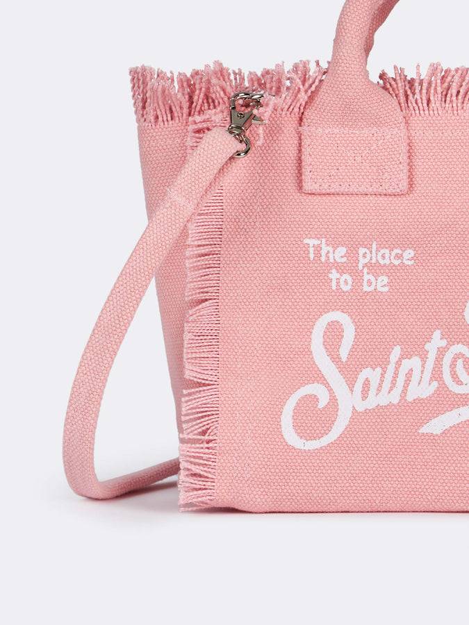 Mc2 Saint Barth Borsa Mini Vanity In Tela Di Cotone Rosa