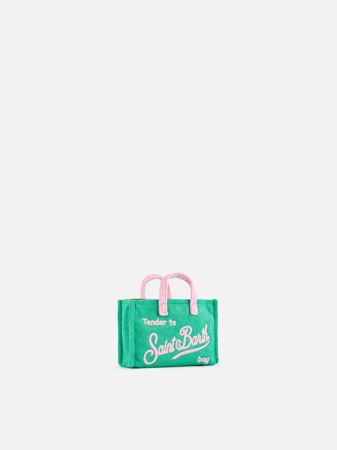 Mc2 Saint Barth Borsa Per Cellulare In Spugna Verde Goffrata