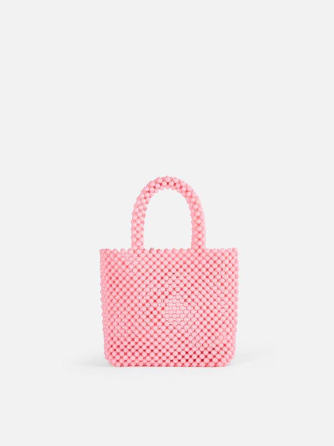 Mc2 Saint Barth Borsa Piccola Con Perline Di Fiori Rosa