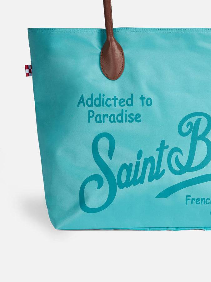 Mc2 Saint Barth Borsa Pieghevole In Tessuto Tecnico Con Stampa Saint Barth