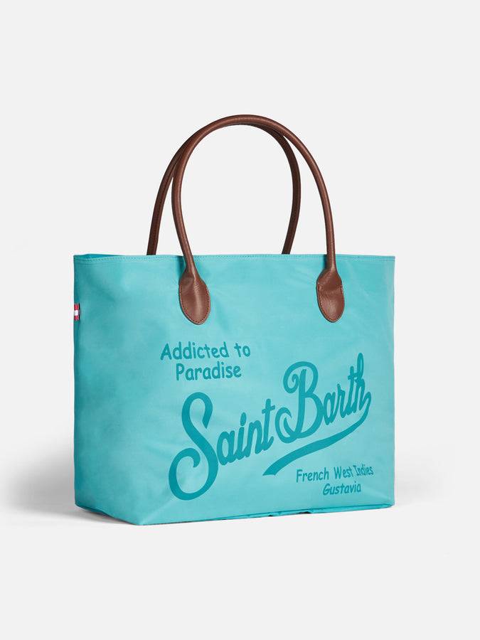 Mc2 Saint Barth Borsa Pieghevole In Tessuto Tecnico Con Stampa Saint Barth
