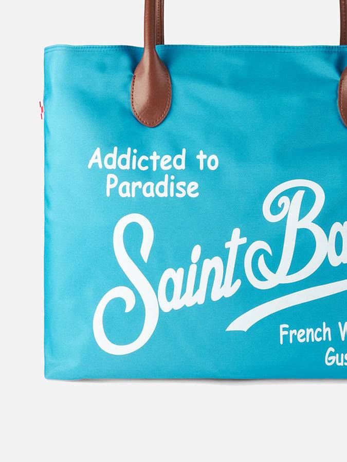 Mc2 Saint Barth Borsa Pieghevole In Tessuto Tecnico Con Stampa Saint Barth