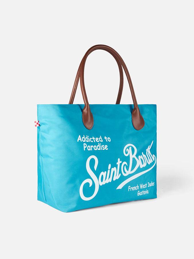 Mc2 Saint Barth Borsa Pieghevole In Tessuto Tecnico Con Stampa Saint Barth