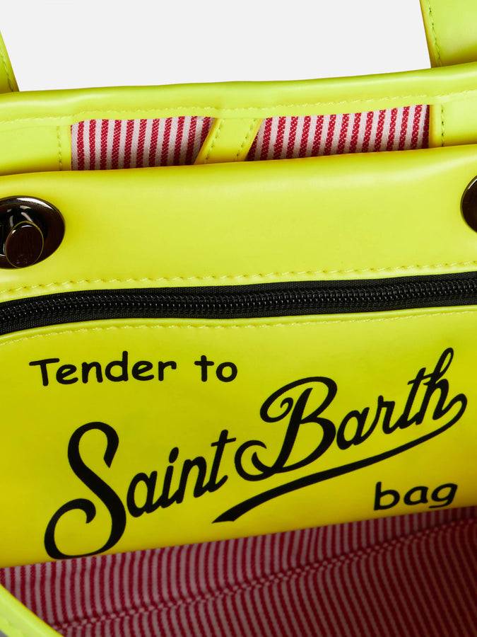 Mc2 Saint Barth Borsa Reflex Argento Con Dettagli Giallo Fluo