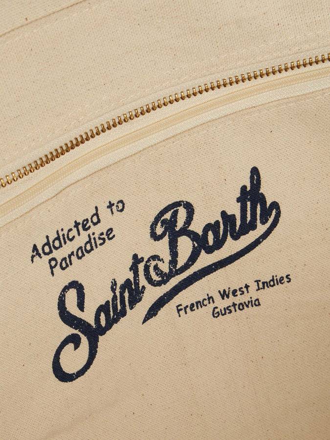 Mc2 Saint Barth Borsa St. Tropez In Tela Con Manici In Pelle