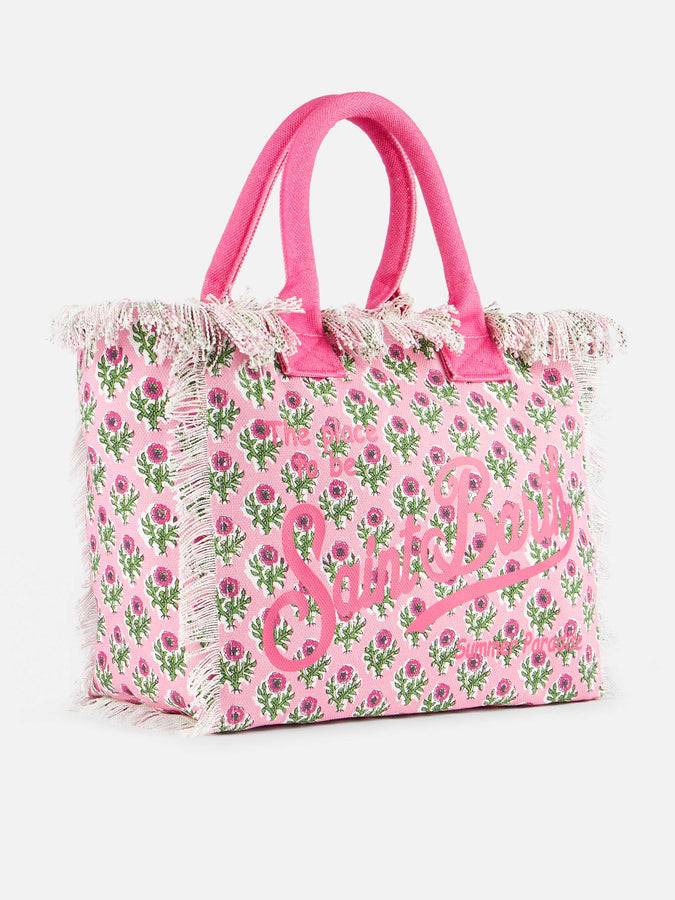 Mc2 Saint Barth Borsa Tote Vanity In Tela Di Cotone A Fiori