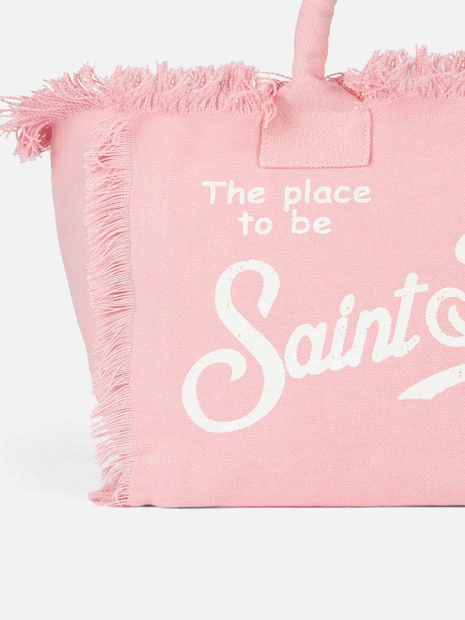 Mc2 Saint Barth Borsa Tote Vanity In Tela Di Cotone Rosa