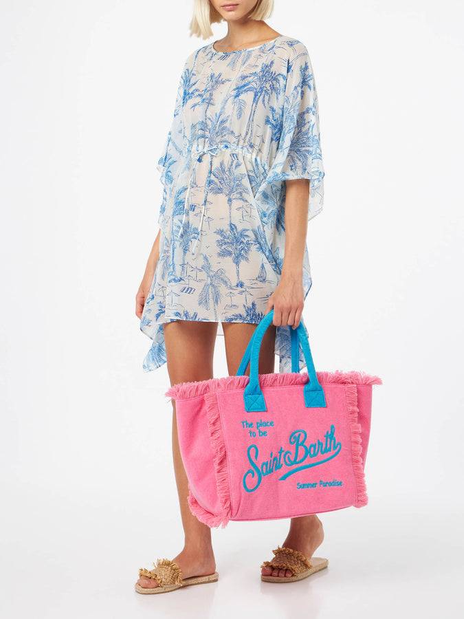 Mc2 Saint Barth Borsa Tote Vanity Sponge In Spugna Fucsia