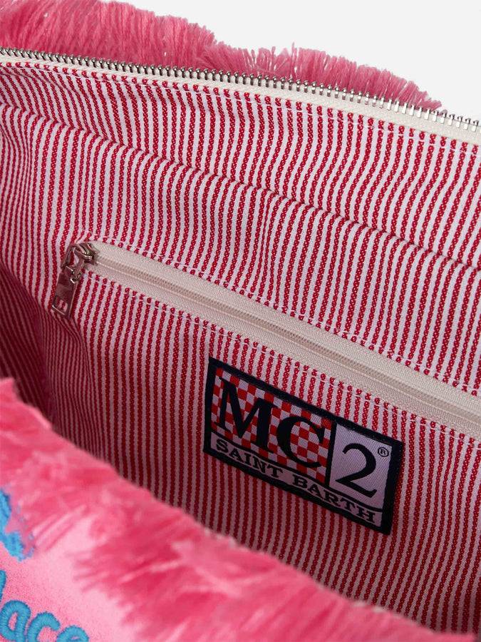 Mc2 Saint Barth Borsa Tote Vanity Sponge In Spugna Fucsia