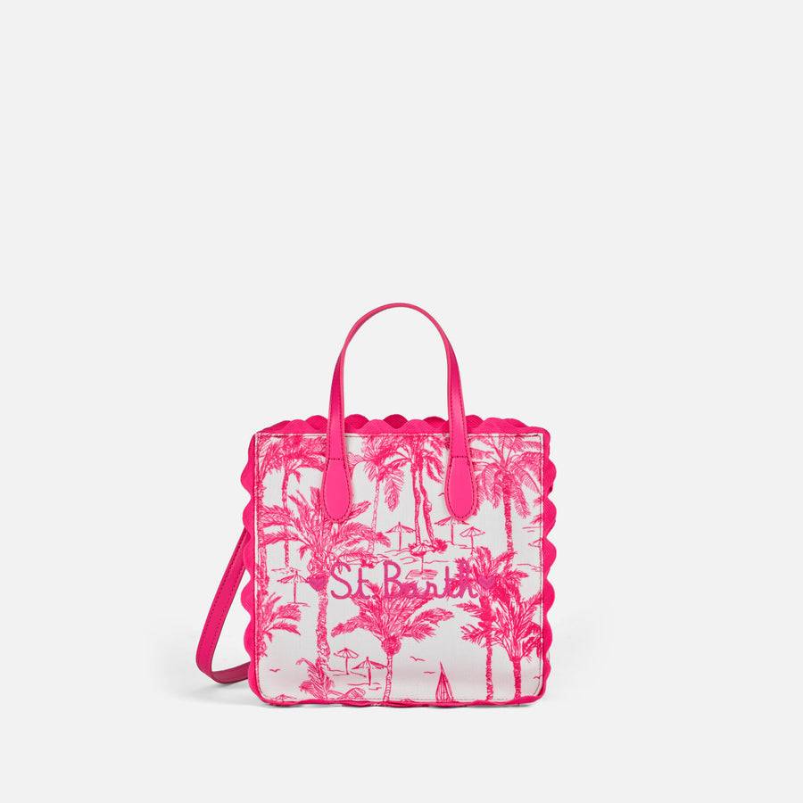 Mc2 Saint Barth Borsa Vivian In Cotone Con Stampa Toile De Jouy