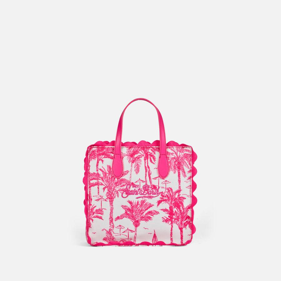 Mc2 Saint Barth Borsa Vivian In Cotone Con Stampa Toile De Jouy