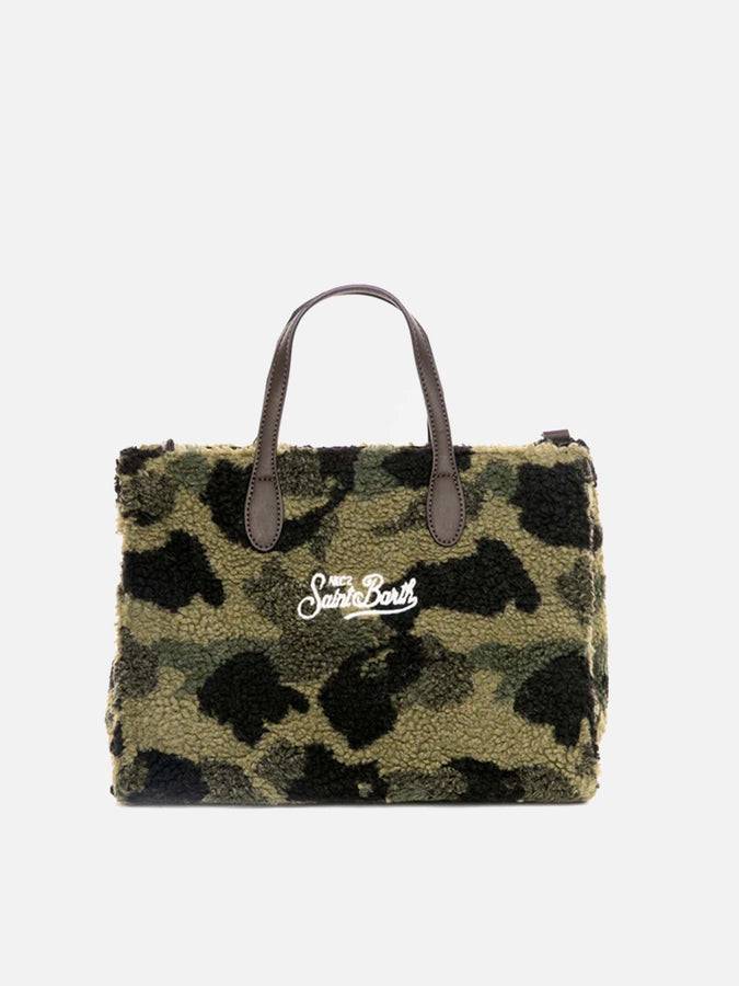Mc2 Saint Barth Borsa Vivian In Tessuto Sherpa Mimetico