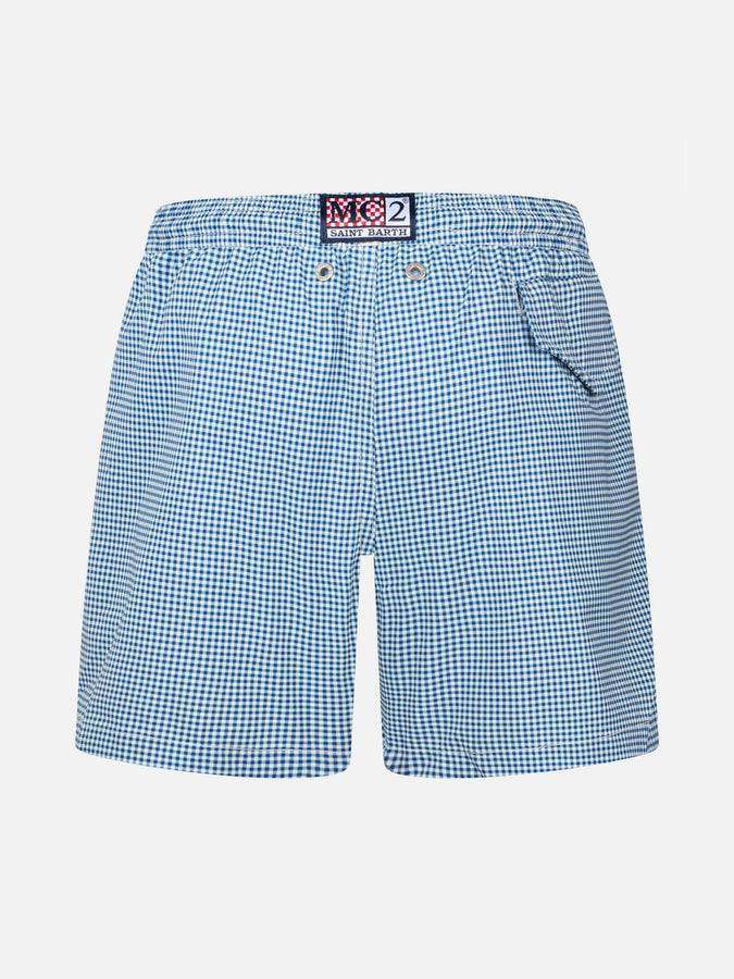 Mc2 Saint Barth Boxer Da Bagno Bambino Comfort Light Con Stampa A Quadretti