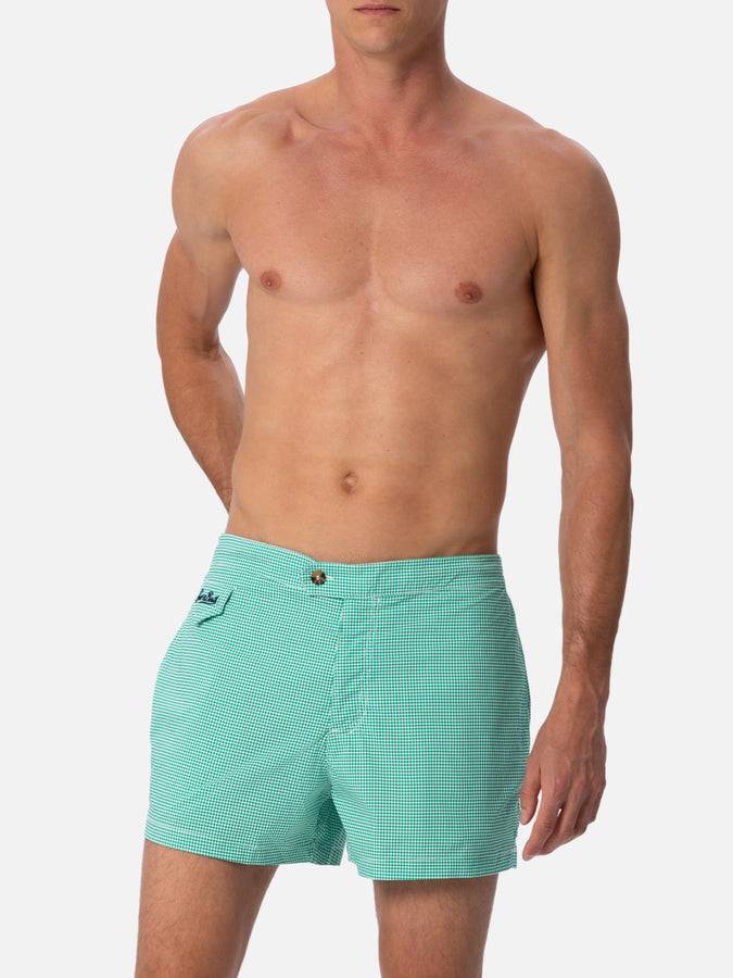 Mc2 Saint Barth Boxer Da Bagno Uomo Harrys Dal Taglio Aderente Con Stampa A Quadretti