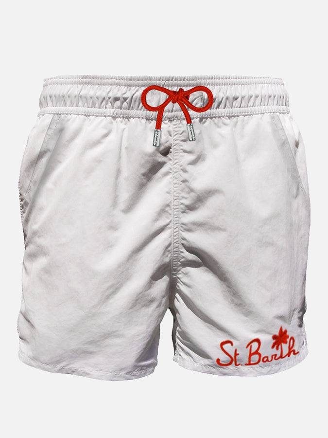 Mc2 Saint Barth Boxer mare uomo bianco con taschino
