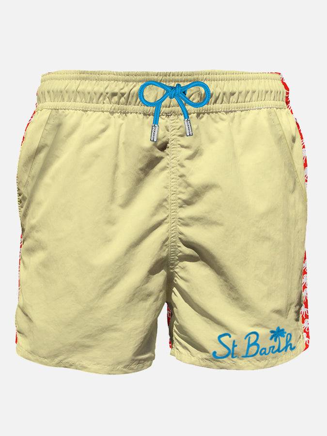 Mc2 Saint Barth Boxer mare uomo giallo pastello con taschino
