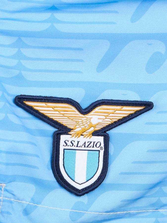 Mc2 Saint Barth Boy Lightweight Fabric Swimshorts With Lazio Print | SS LAZIO SPECIAL EDITION