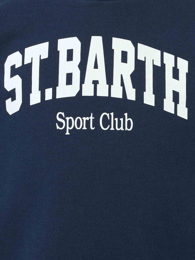 Mc2 Saint Barth Boy Sweatshirt Bobby With St. Barth Sport Club Print