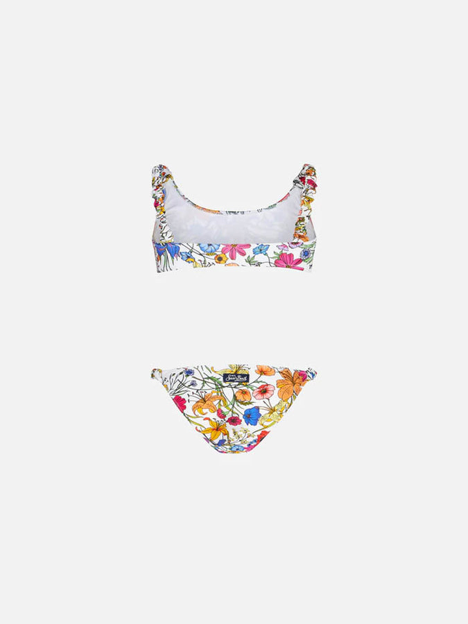 Mc2 Saint Barth Bralette Da Bambina Con Stampa Fiori