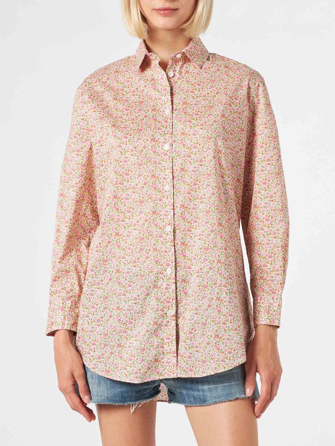 Mc2 Saint Barth Camicia Brigitte In Cotone Con Stampa Fiori Liberty | EDIZIONE SPECIALE LIBERTY
