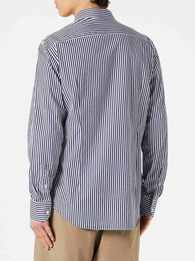 Mc2 Saint Barth Camicia Da Uomo Pamplona In Cotone A Righe