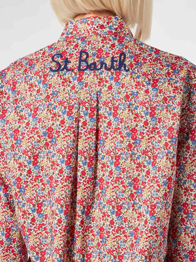 Mc2 Saint Barth Camicia In Cotone Stampa Liberty | EDIZIONE SPECIALE LIBERTY