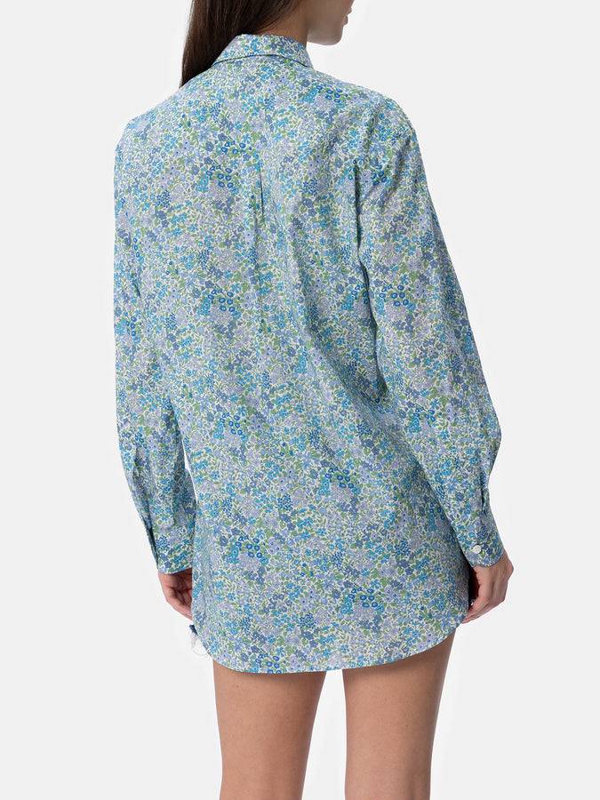 Mc2 Saint Barth Camicia Over Da Donna In Cotone Stampa Joanna Luise Brigitte | REALIZZATA CON TESSUTO LIBERTY