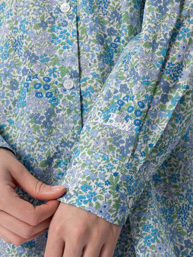 Mc2 Saint Barth Camicia Over Da Donna In Cotone Stampa Joanna Luise Brigitte | REALIZZATA CON TESSUTO LIBERTY