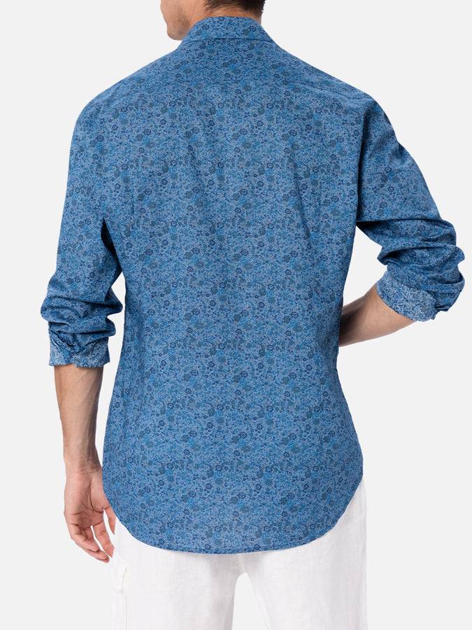 Mc2 Saint Barth Camicia Uomo Emma & Georgina In Mussola Di Cotone Sikelia | REALIZZATO CON TESSUTO LIBERTY