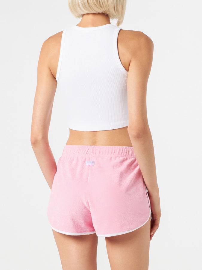 Mc2 Saint Barth Canotta Crop In Cotone Con Ricamo St. Barth | MELISSA SATTA EDIZIONE SPECIALE