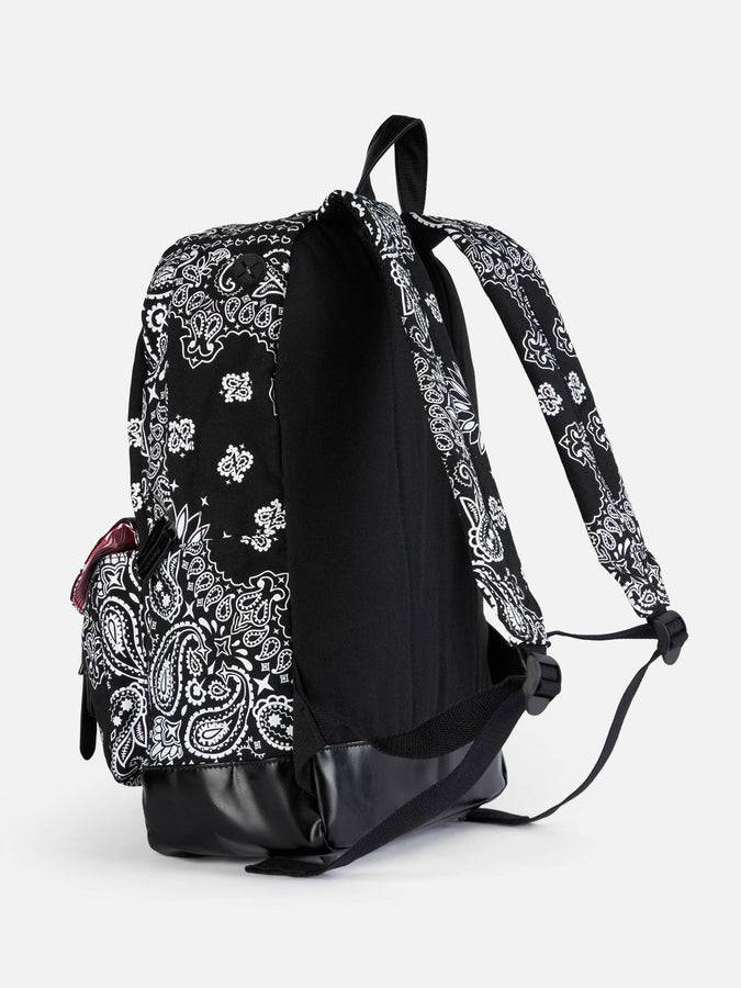 Mc2 Saint Barth Canvas Backpack Cody With Black Bandanna Print