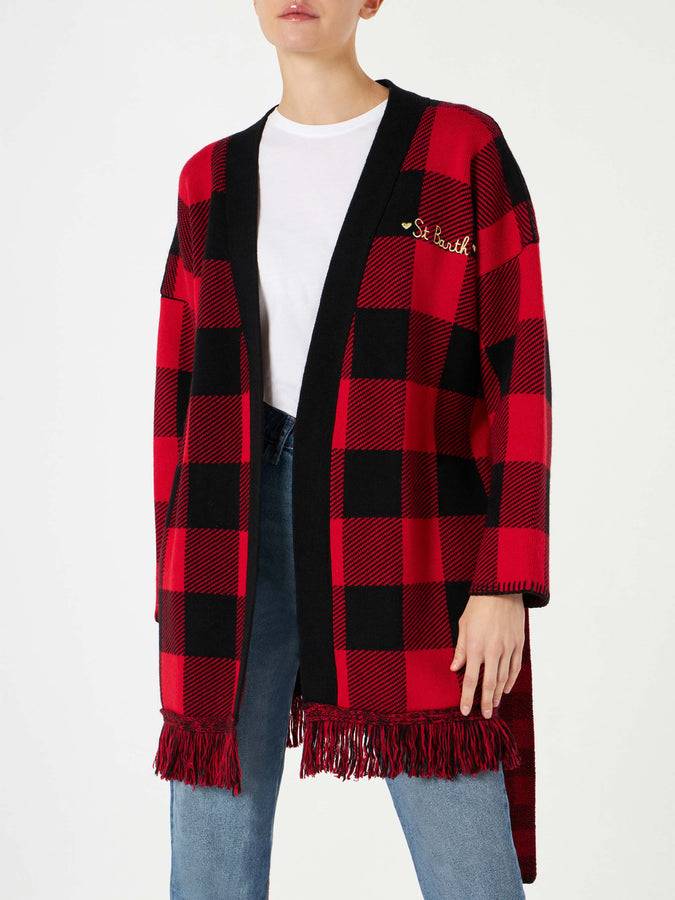 Mc2 Saint Barth Cappotto Da Donna Con Cintura E Ricamo St. Barth