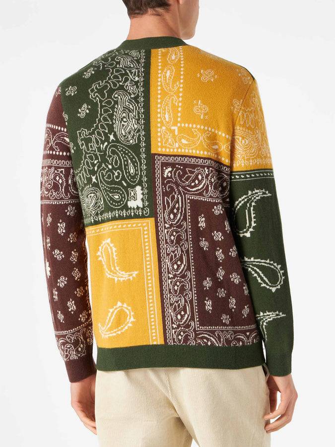 Mc2 Saint Barth Cardigan Da Uomo Con Stampa Bandana